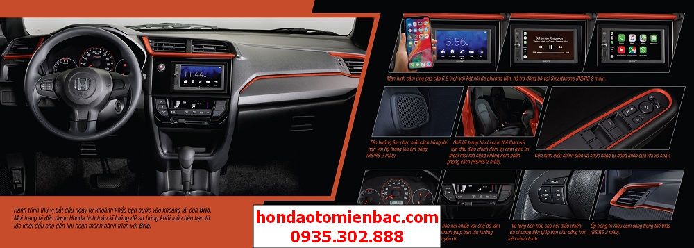thong so ky thuat honda brio noi that