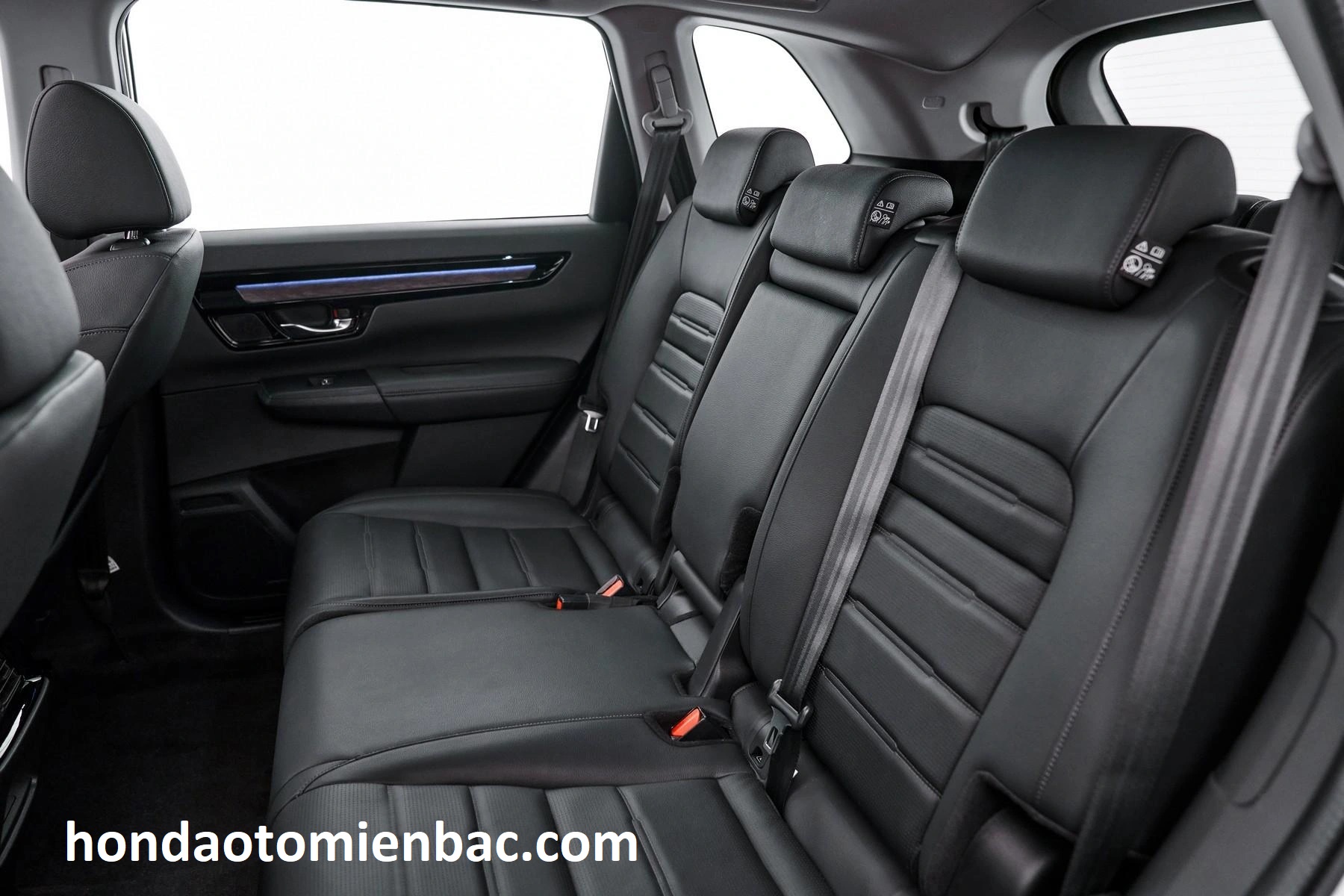 honda crv 2023 nội thất hàng ghế sau