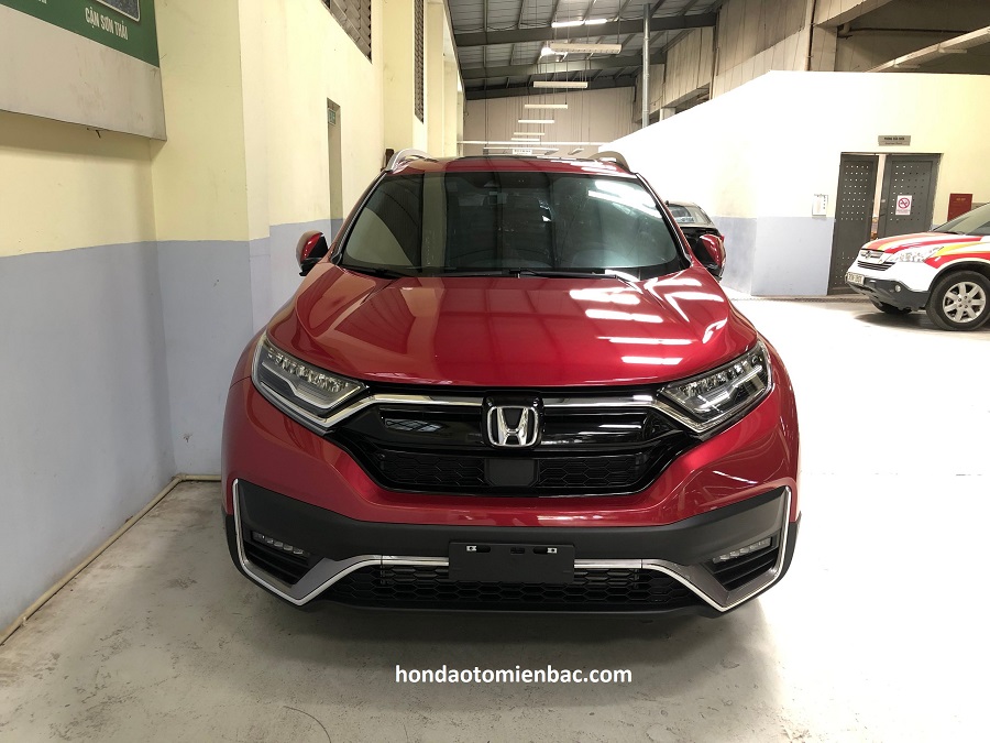 Hình ảnh đầu xe CRV 2023 khi đã lắp xong dán phim cách nhiệt