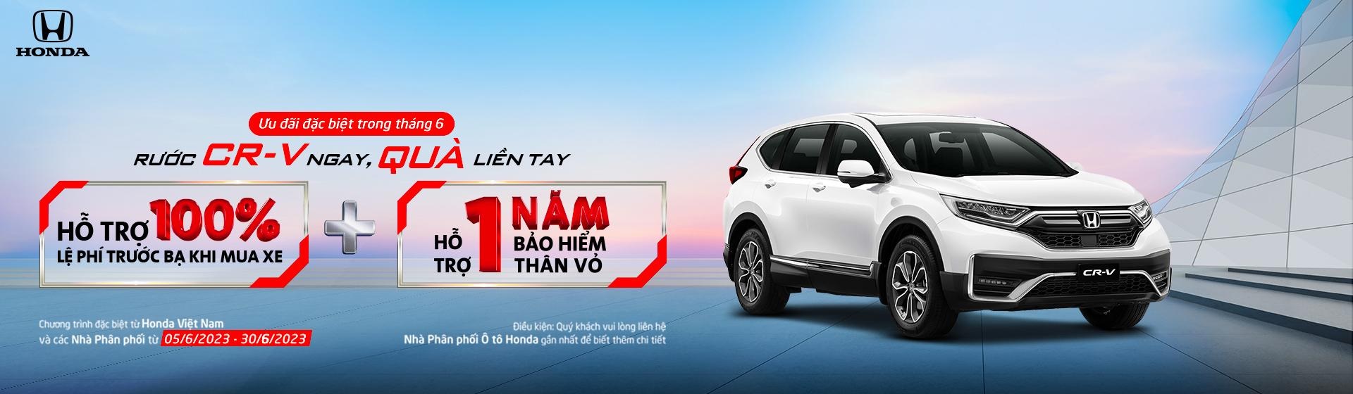khuyen mai honda crv 2023 thang 6